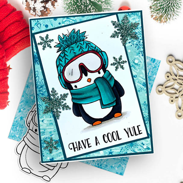 Theo Penguin - BIG BUNDLE 20 digital stamps printable clipart  for cardmaking, craft, scrapbooking & stickers