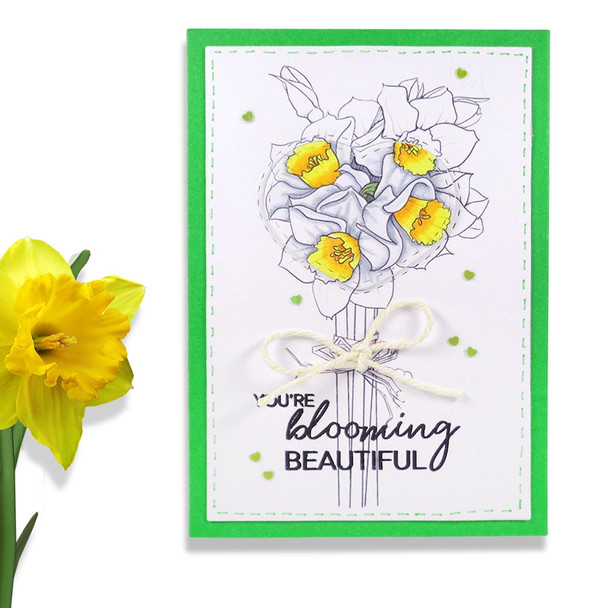 Blooming Lovely beautiful flower printable stamp, craft, card making digital stamp bundle