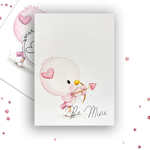 Love Bird Cupid Valentine - Wings of Love cute printable craft digital stamp download with free SVG /DXF files