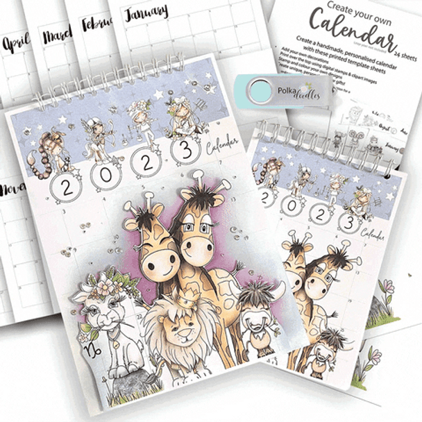 Zodiac USB - printable paper crafting, cardmaking scrapbooking collection
