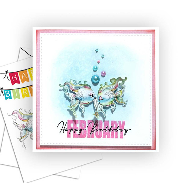 Happy Birthday Dates & Messages Layering Stamps