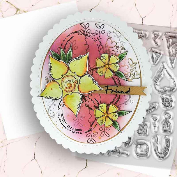 Rainbows  - Stamp Soup 27 Clear Photopolymer card making craft stamps
