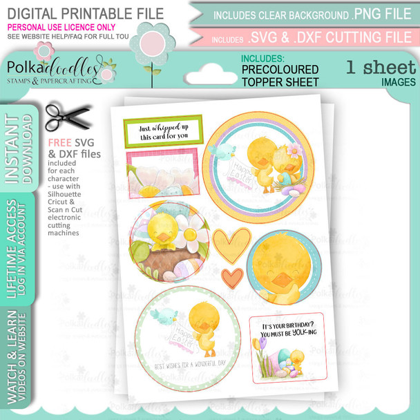 USB - printable Spring into Easter USB