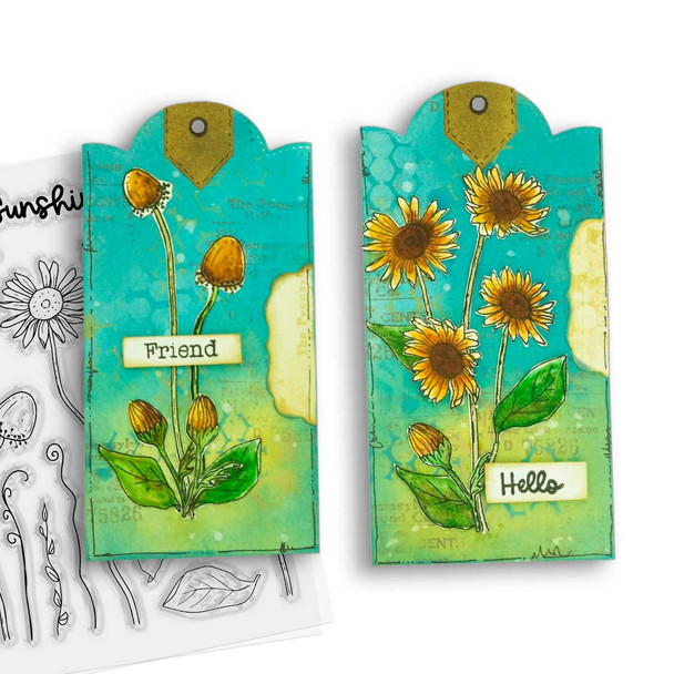 Wild Sunshine Colour & Create craft card making Stencil