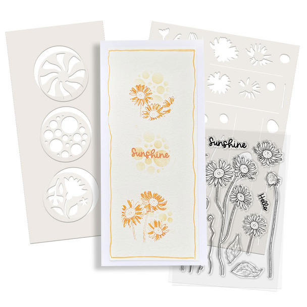 Switchables® Circles Triptych craft card making Stencil and Mask