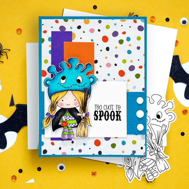 Hocus Pocus Witch Halloween printable digital stamp craft card making scrapbooking sticker