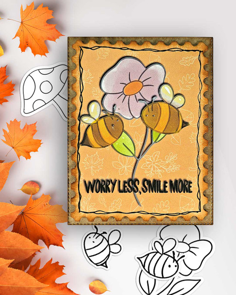 Ephemera Autumn Fall Fox - black and white plus colour printable stamps craft card making digital stamps download Ephemera Autumn Fall Fox - black and white plus colour printable stamps craft card making digital stamps download