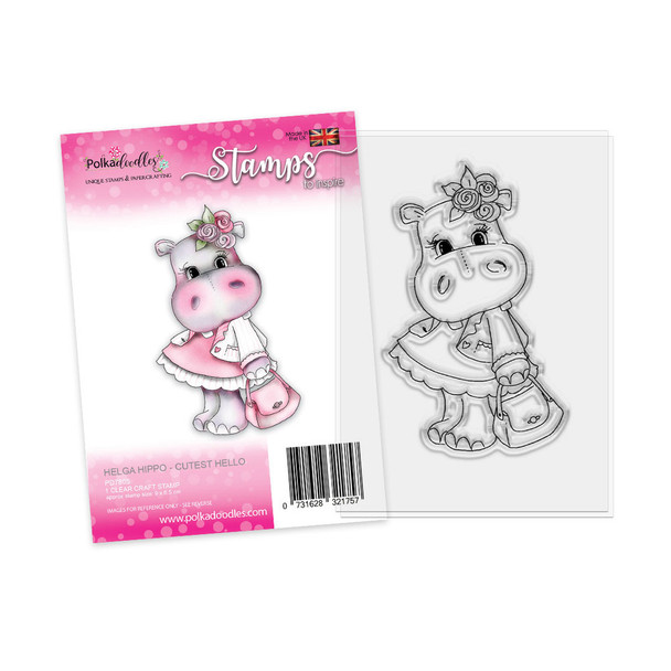 6 x Helga Hippo clear stamps - cute clear craft card making stamp for colouring, handmade cards and crafts, scrapbooking 6 x Helga Hippo clear stamps - cute clear craft card making stamp for colouring, handmade cards and crafts, scrapbooking