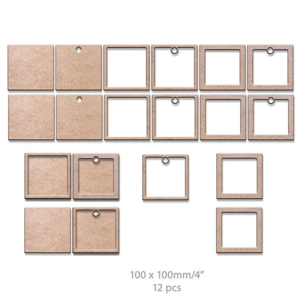 Square basic craft shapes frames