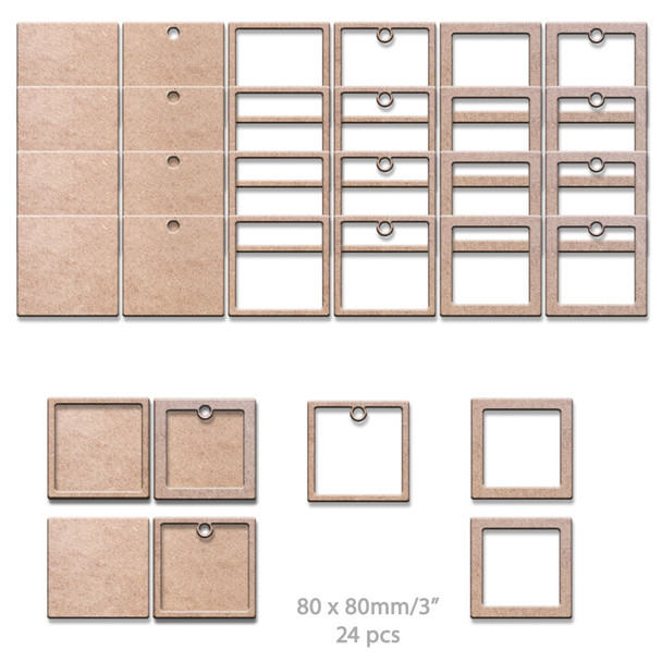 Square basic craft shapes frames