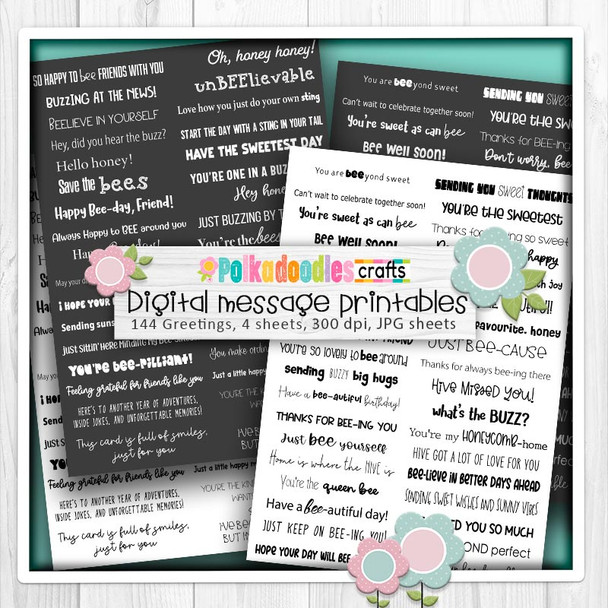 Bee Buzzy Gnomes BIG KAHUNA bundle  – Ultimate Digital Stamp and Printable Clipart Pack for Card Making, Scrapbooking and Junk Journaling.