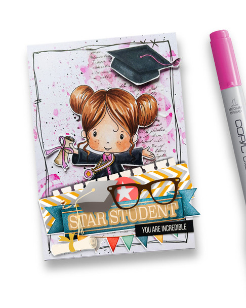 Graduation school student word art quotes - Digital Stamp and Printable Clipart Pack for Card Making, Scrapbooking and Junk Journaling.