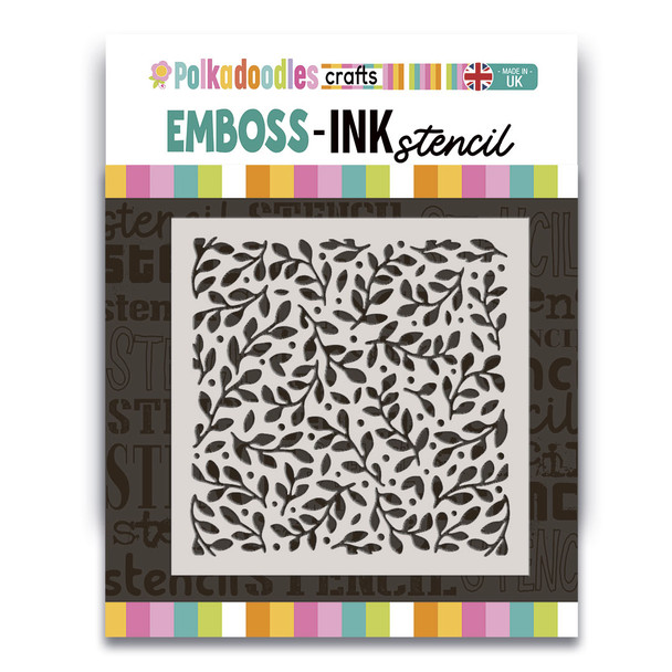 Christmas Joy Emboss-ink Stencil TRIO - card making, crafts, scrapbooking.