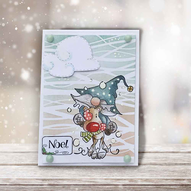 Gnome Fun 4 clear stamps bundle - for card making, crafts, scrapbooking