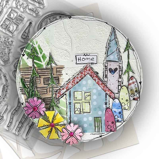 Rainbows  - Stamp Soup 27 Clear Photopolymer card making craft stamps