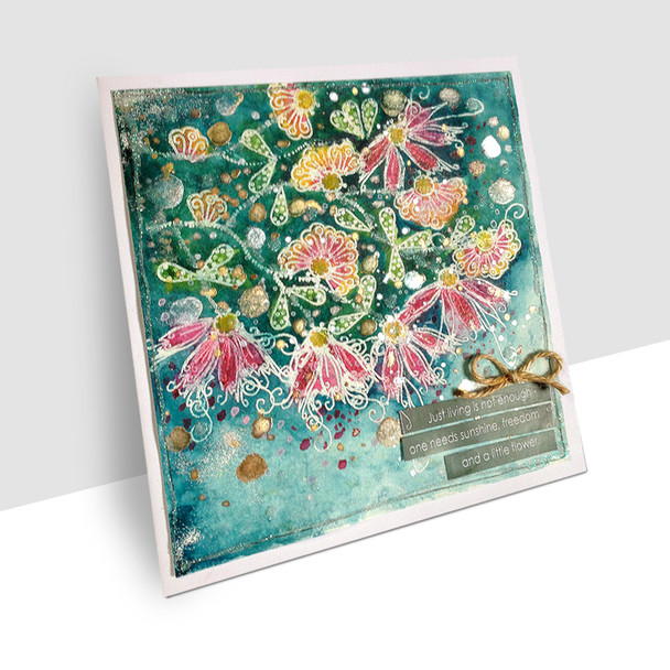 Rainbows Stamp Soup bundle - clear stamps card making, craft, mixed media