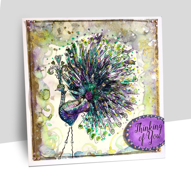 Rainbows Stamp Soup bundle - clear stamps card making, craft, mixed media