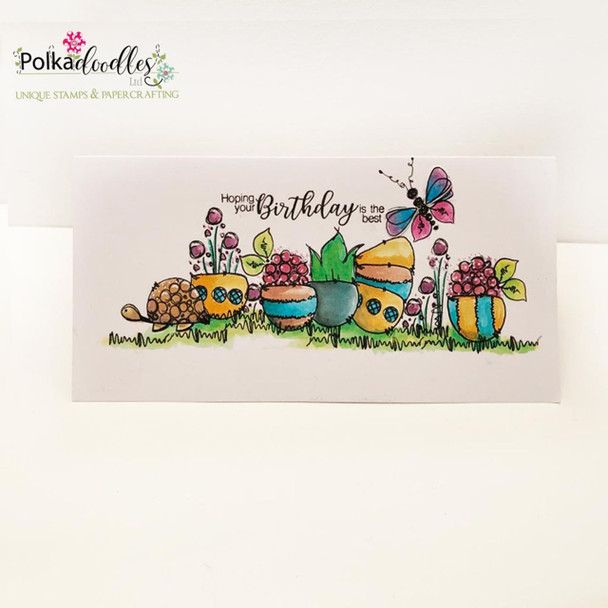 Circling Around  Stamp Soup -  clear stamps craft, card making, mixed media