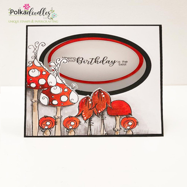 Circling Around  Stamp Soup -  clear stamps craft, card making, mixed media