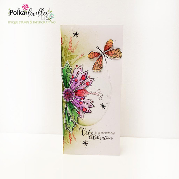 Circling Around  Stamp Soup -  clear stamps craft, card making, mixed media