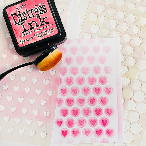 Love Heart craft stencil  - 4 X 8"