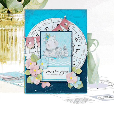 Zodiac Die Cut Topper and paper crafting kit - 24 sheets