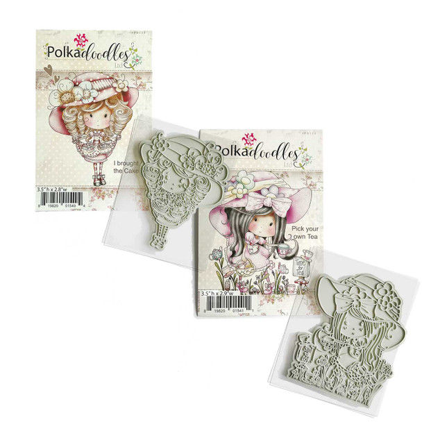 Winnie Teatime cute Rubber Stamp bundle-  craft, card making, colouring, scrapbooking