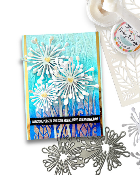 Pretty Starburst Flower centres cutting die for crafts, card making scrapbooking