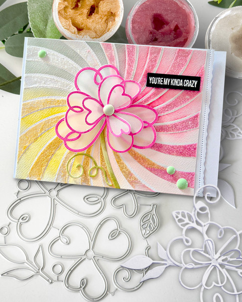 Petal Whisper pretty flowers cutting dies for crafts, card making scrapbooking.
