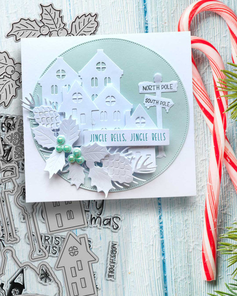 Holly & Berry Craft Cutting Die Set – Card Making & Scrapbooking.