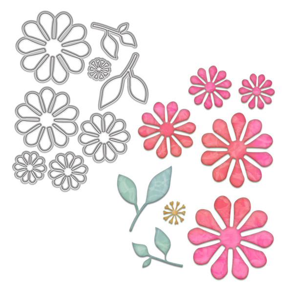 Dahlia Flower dies – craft, card making cutter dies