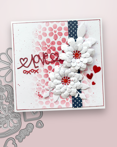 Dahlia Flower dies – craft, card making scrapbooking cutter dies