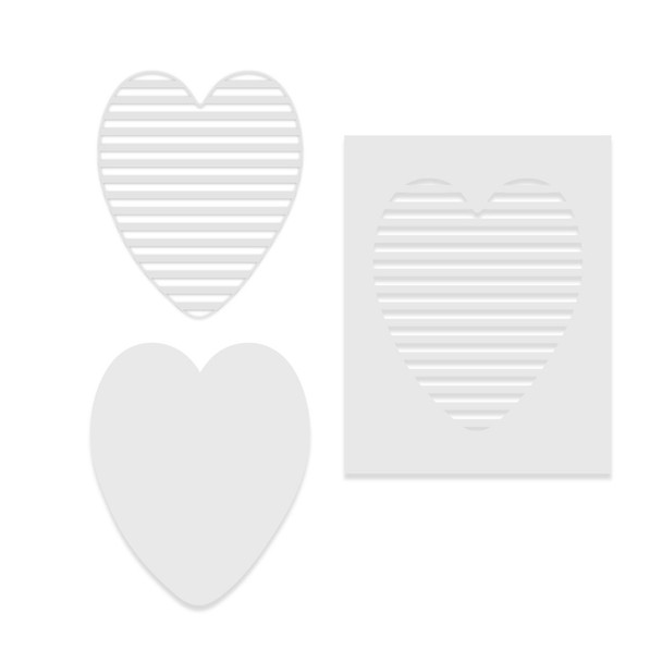 Shutter Heart in/out dies – craft, card making cutter dies