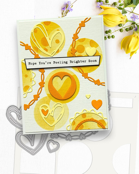 Nested Heart dies – craft, card making, scrapbooking cutter dies