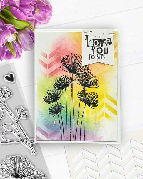 Sending Love clear stamps - craft, card making, scrapbooking clear photopolymer stamps.