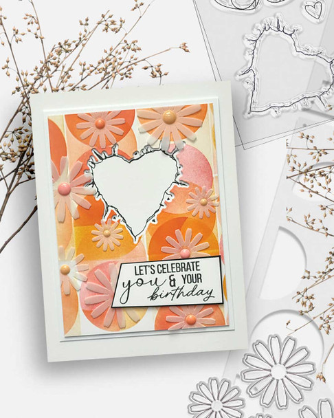 Bright & Beautiful Ultimate big bundle - craft, card making scrapbook stamps, cutting dies and stencils