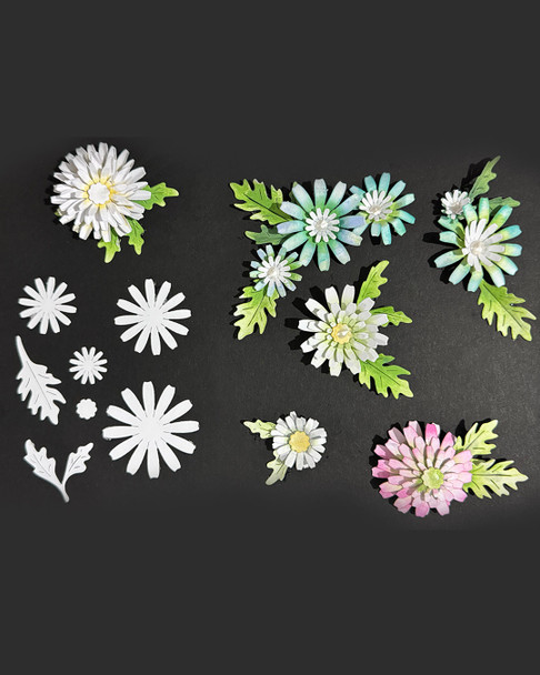 Bright & Beautiful Ultimate big bundle - craft, card making scrapbook stamps, cutting dies and stencils