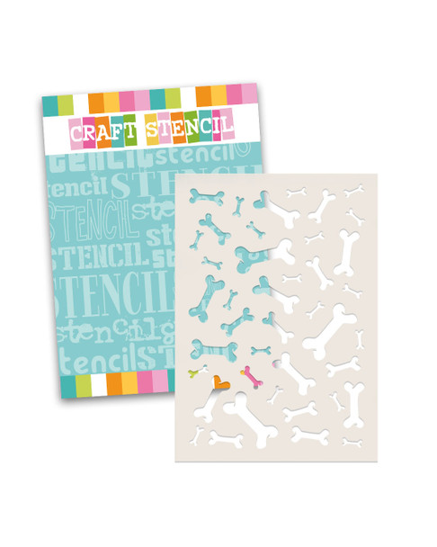 Bones stencil A5/6 x 8" - Card making craft supplies, scrapbooking