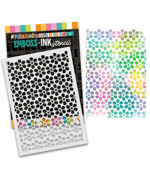 Boho Daisy love stencil A5/6 x 8"