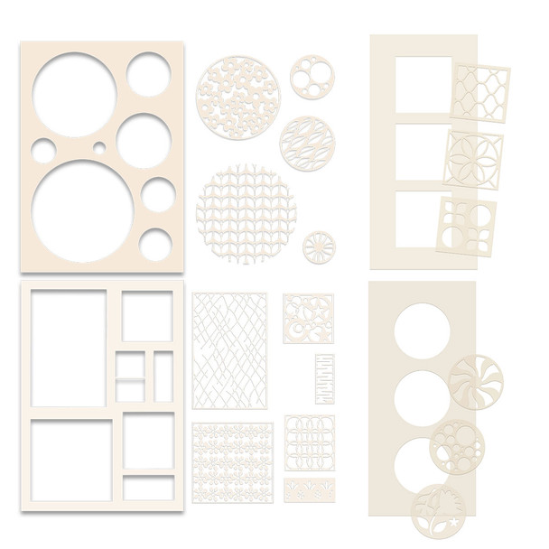 Switchables® stencils bundle  stencil for card making, craft, scrapbooking, mixed media