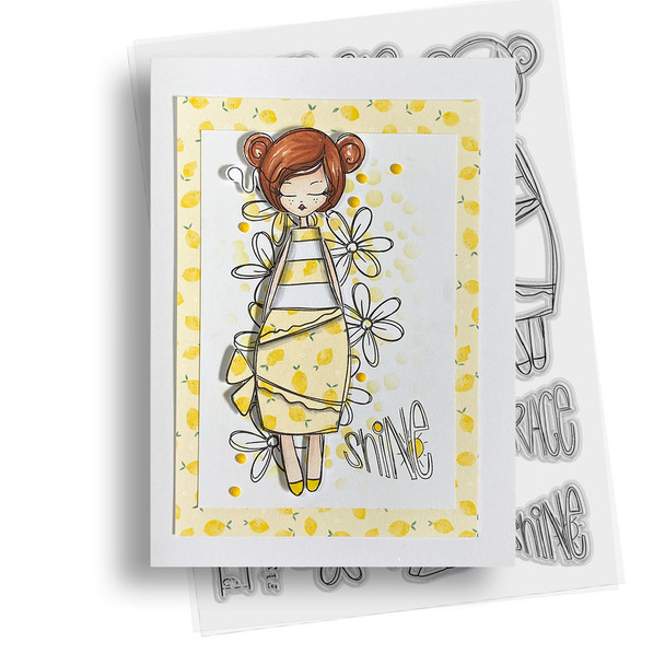 One of a Kind bundle - Clear Stamps and Stencils for mixed media card making craft