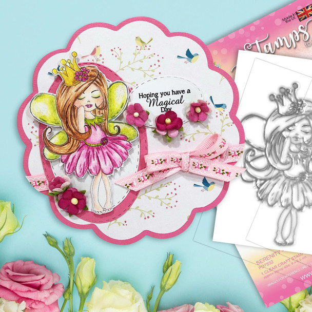 Serenity Fairy Princess - Digital Crafts, digital Stamp card making printable downloads
