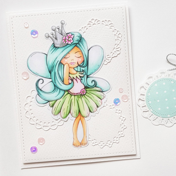 Serenity Fairy Princess - Digital Crafts, digital Stamp card making printable downloads