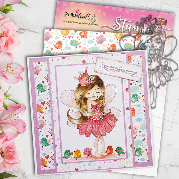 Serenity Fairy Princess - Digital Crafts, digital Stamp card making printable downloads