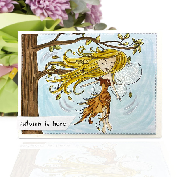 Serenity Fairy Earthstar - Digital Crafts, digital Stamp card making printable downloads