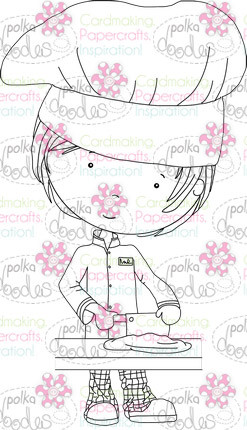 Male Chef/Cook/Baker/kitchen digital stamp download