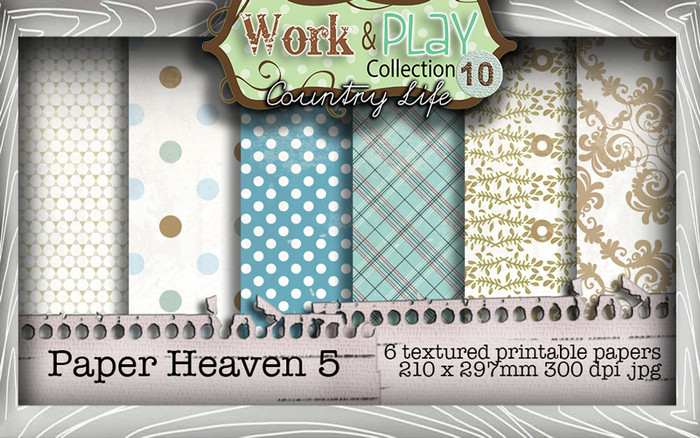 Work & Play 10 Collection - Paper Heaven 5 Digital Craft Download Bundle