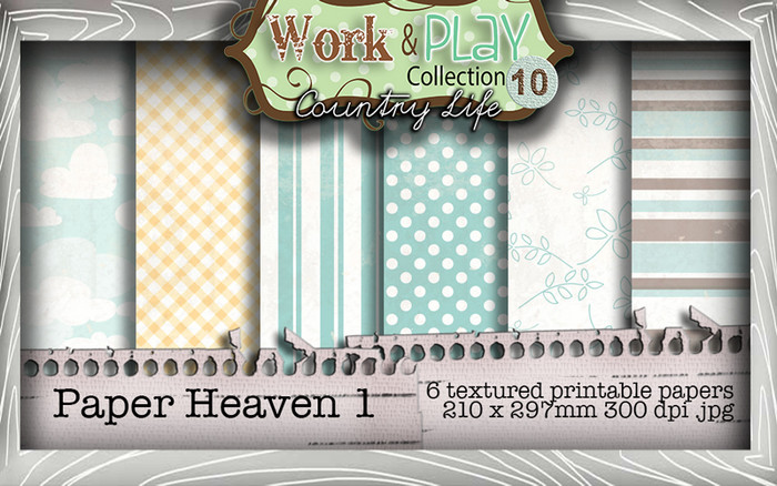 Work & Play 10 Collection - Paper Heaven 1 Digital Craft Download Bundle