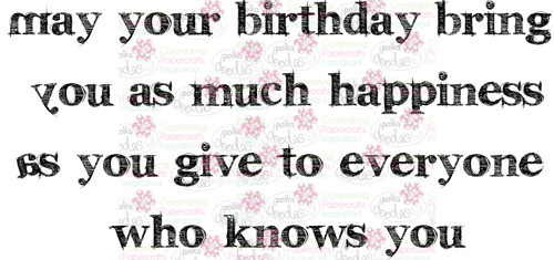 Birthday happiness sentiment downloadable digital stamp