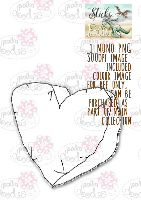 Sticks & Bones - Rock Heart - Digital CRAFT Download
